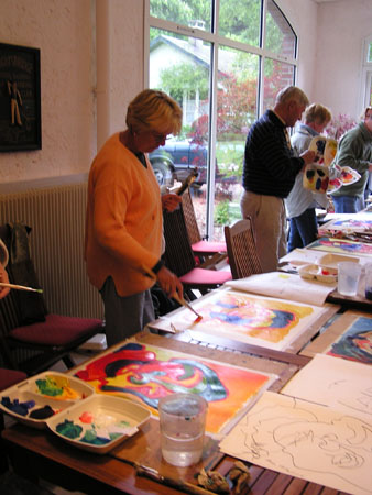CP04 schilderen in het atelier